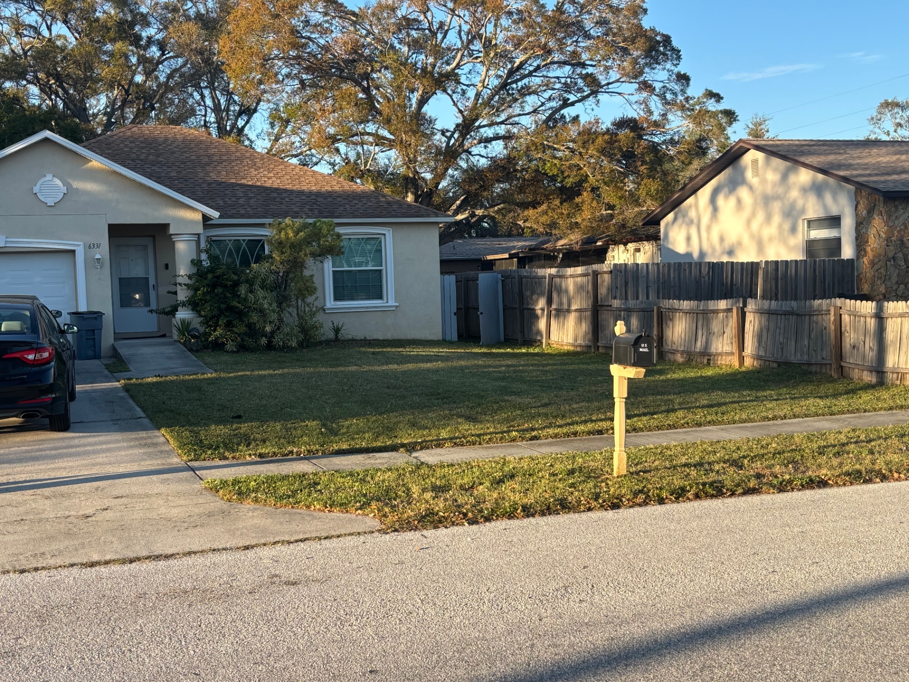 Before and after lawn transformation - after
